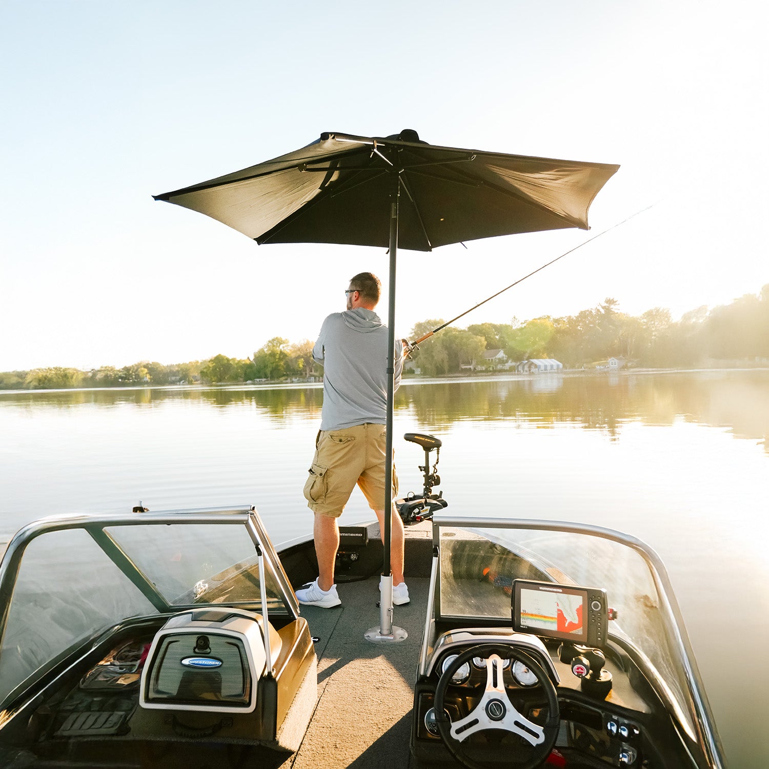 best pole fishing umbrella Boat-Mounted, UV-Resistant Umbrella, from O'Fishal Pro